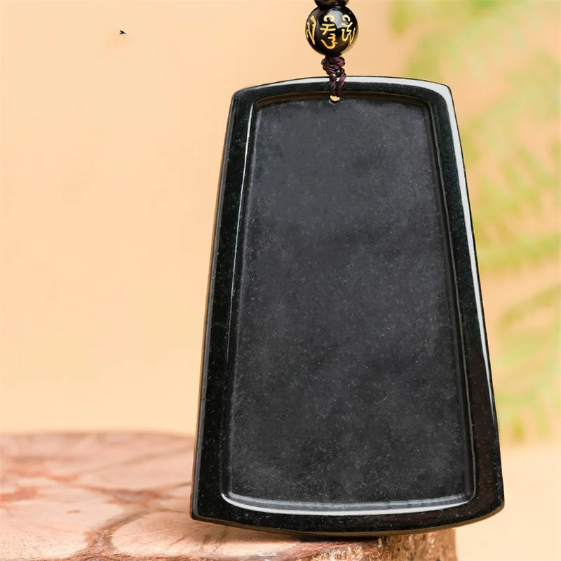 Hot Selling Natural Hand-carve Jade Mo Yu Xianglong Necklace Pendant Fashion Jewelry Accessories Men Women Luck Gifts