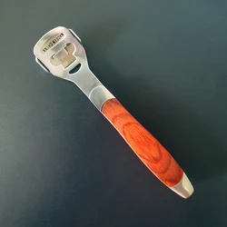 1set Leather Craft Skiving Knife +10pcs Replacement Blades Wood Handle Stainless Steel Thinning Shovel DIY Craft Cutter Hicello