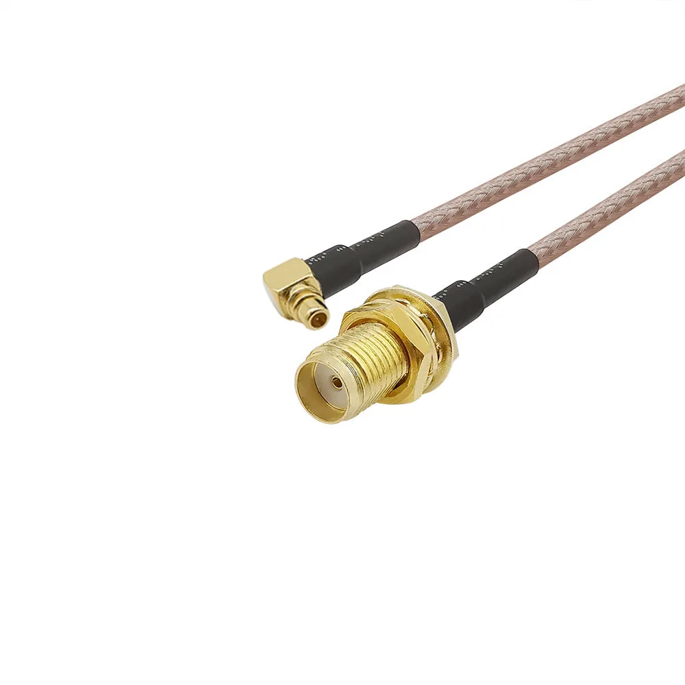 MMCX Male Plug to SMA Female Jack Right Angle Connector RG316/RG316D/RG174/RG178 RF Coaxial Cable SMA-MMCX Extension Cord 7-50CM