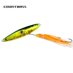 Countbass Inchiku jig 135g 4.8ozwith octopus assist hook, Salty Rubber Jigging lures for fishing, Bottom Ship Snapper