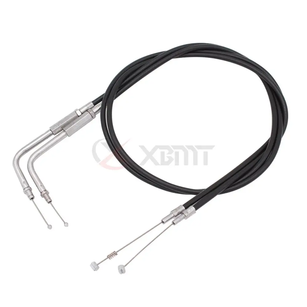 Motorcycle Lengthened Throttle Cable/Clutch Cable For Harley Sportster Iron XL 883 1200 Dyna Softail Fat Boy Heritage Road King