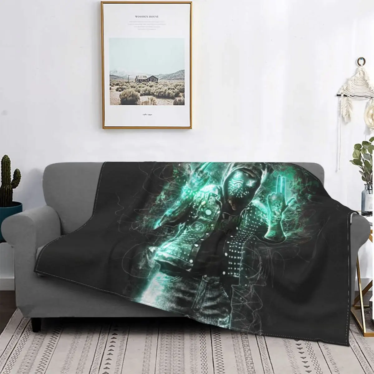 

Watch Dogs Carpet Living Room Flocking Textile A Hot Bed Blanket Bed Covers Luxury Blanket Blanket Flannel Blanket