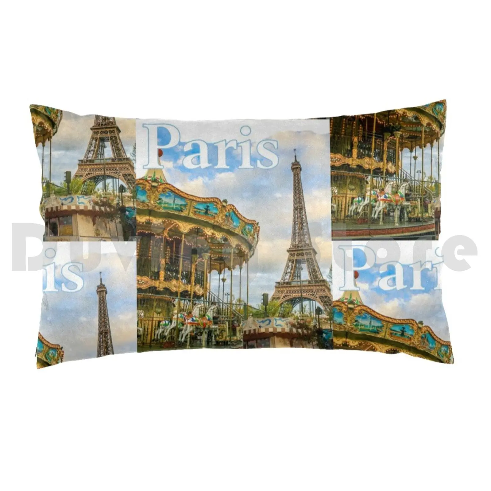 Paris , France-Eiffel Tower Pillow Case 20*30 Inch Eiffel Tower Paris France Paris Travel Paris Store