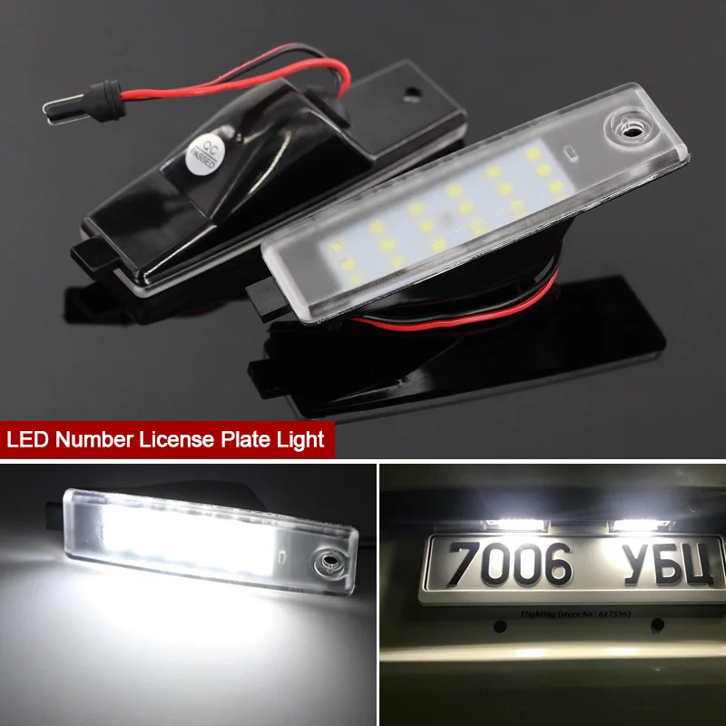 2Pcs LED Number License Plate Light Lamp For LEXUS XU10 RX RX300 1999-2003 TOYOTA Hiace S.B.V/ Highlander/ RAV4  Scion XB