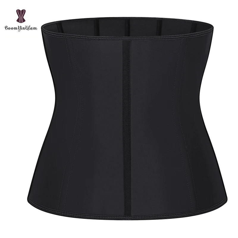 100% Latex 96% Cotton Material Women Fitness Outfit Waist Trainer Corset Workout Sport Girdle 9 Steel Bones Colombians Shaper