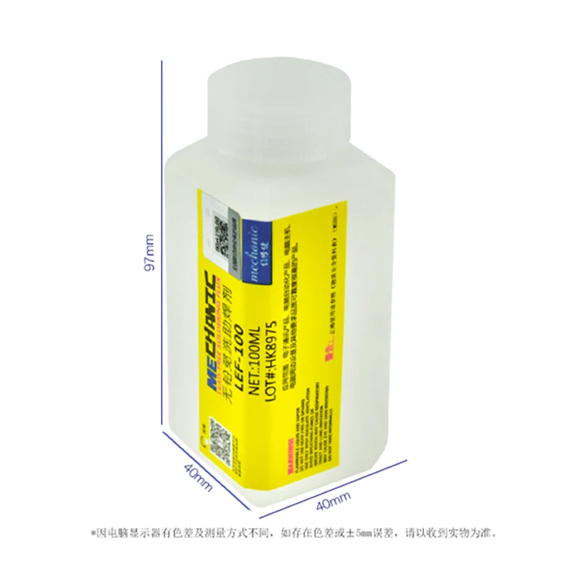 MECHANIKER LEF 100 100ml blei-freies rosin flux no-clean schweißen paste für SMT BGA chip schaltung bord handy tablet reparatur