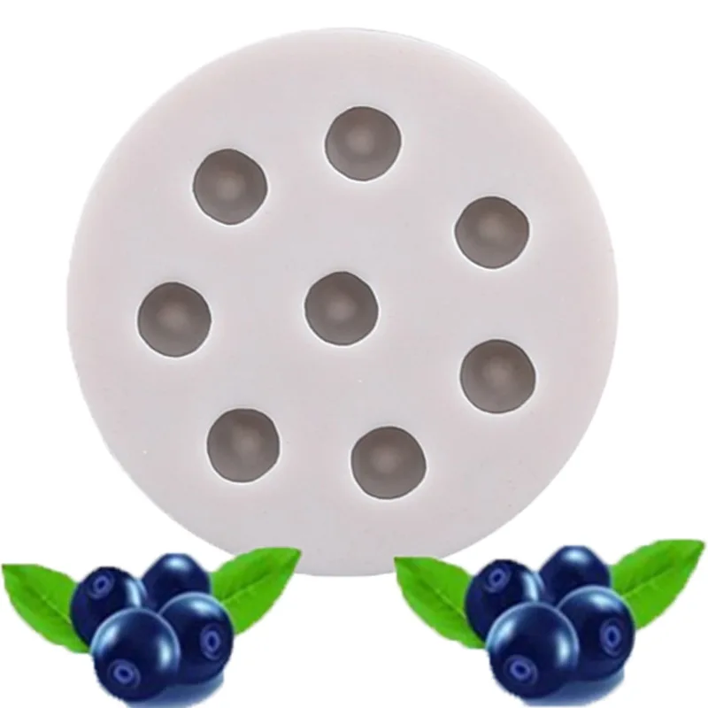 Bakeware Chocolate Pastry Tool 3D Blueberry Shape Silicone Mold DIY Cake Decorating Mould Sugarcraft Baking Tool k937