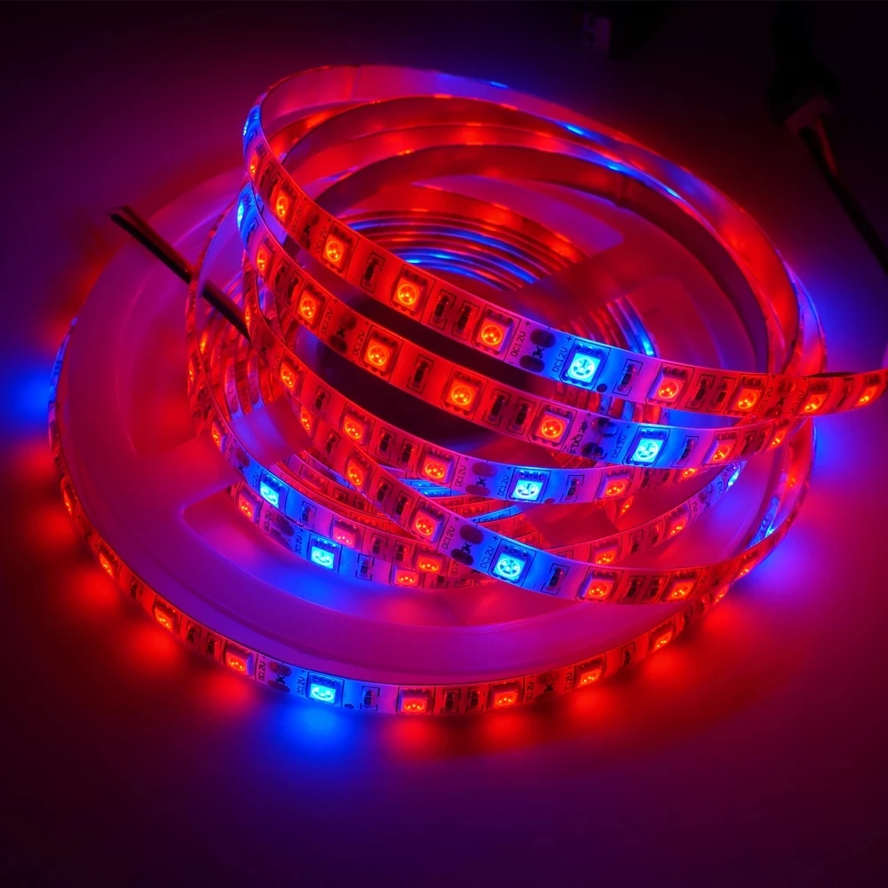 

12V LED Grow Light Full Spectrum LED Plant Strip Light Bulb 5M 300 LEDs Phyto Lamp For Seedlings Flower Fitolampy Grow Tent