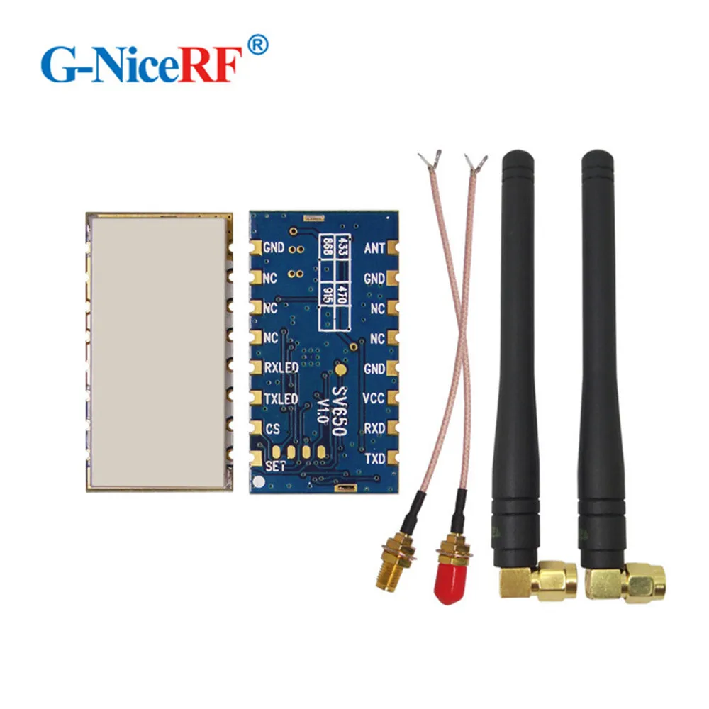 

SV650 500mW GFSK Modification TTL Interface 433MHz Wireless Transceiver Module