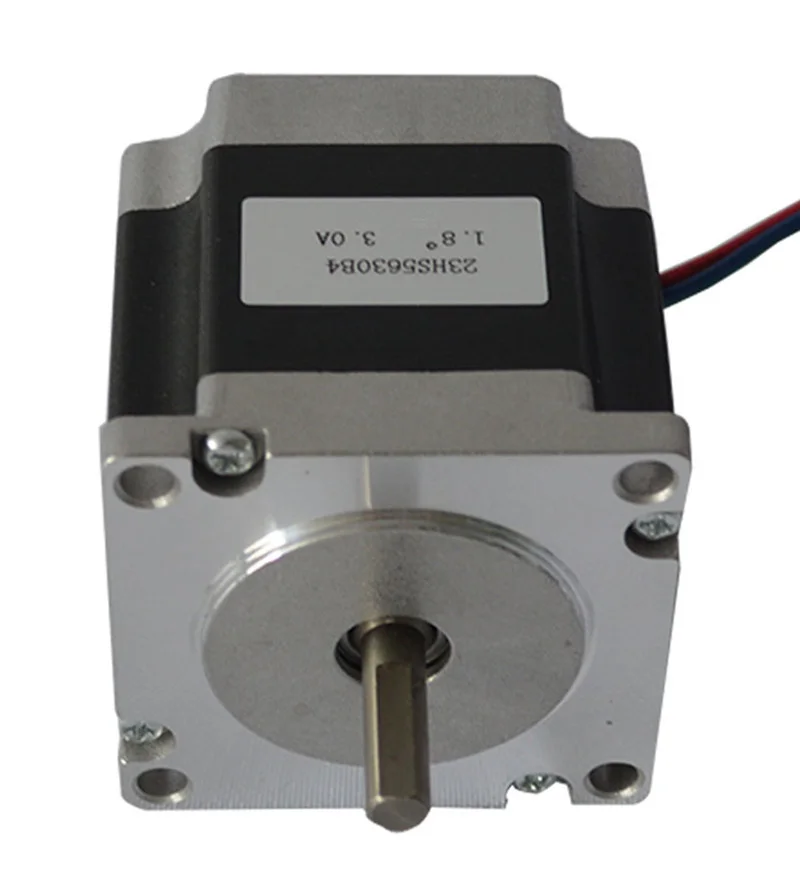 Stepper Motor NEMA 23 4 Wires 1.2N.m Stepping Motor Body Length 56mm Dual Shaft for CNC Engraving Milling Machine 3D Printer