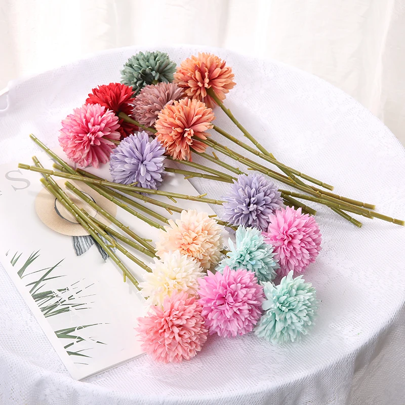 3/5 Stuks Hortensia Kunstbloemen Boeket Voor Thuis Slaapkamer Decor Bruiloft Decoratie Ambachtelijke Vazen Bloemstuk Accessoires