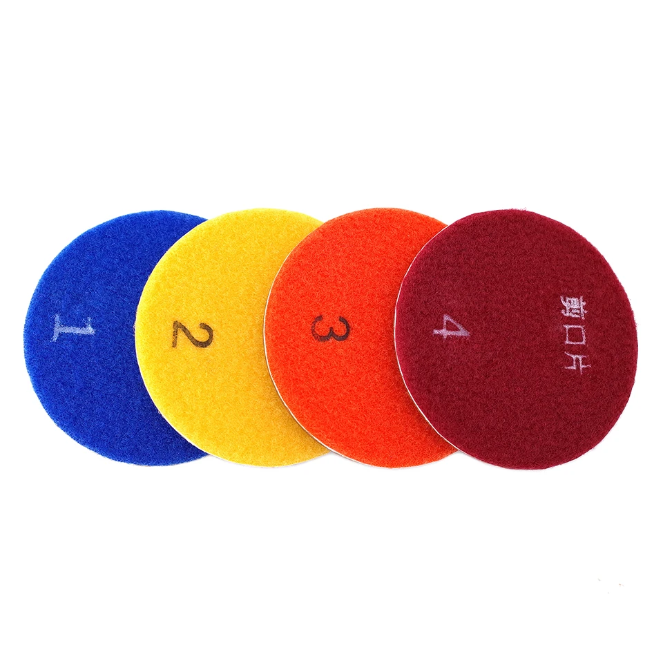 Imagem -06 - Cobre Bond Diamante Polimento Pads Molhado Abrasivo Restauração Moagem Pad Granito Mármore Concreto Piso Corte Pad Pcs