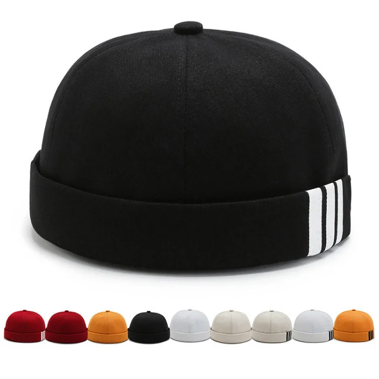 Street Casual Watch Hats Beanie Sailor Cap Daily Cap Beanie Ski Skull Cap Cotton Docker Cap Brimless Harbour Hat Strapback Cap