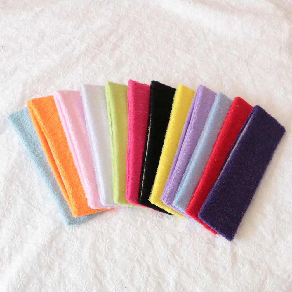 12pcs Elastic Cotton Headband Yoga Stretchy Sweat Sweatband Headbands Women Hair Band Gym Athletic Headband for Man Girl