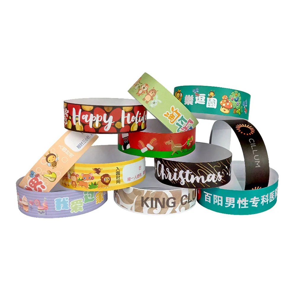 

Customizing Carton Wrist Tickets Disposable Entrance Tickets