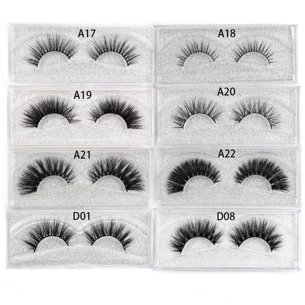 LEHUAMAO Makeup False Eyelashes Handmade Mink Lashes Fluffy Long 3D Strip Thick Fake Faux Mink Eyelashes Makeup beauty tool A19