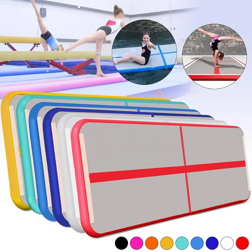 

Portable Inflatable Air Track Tumble Track, Inflatable Airtrack Gymnastics inflatable Gym mat Equipment High Jump Mat For Sale