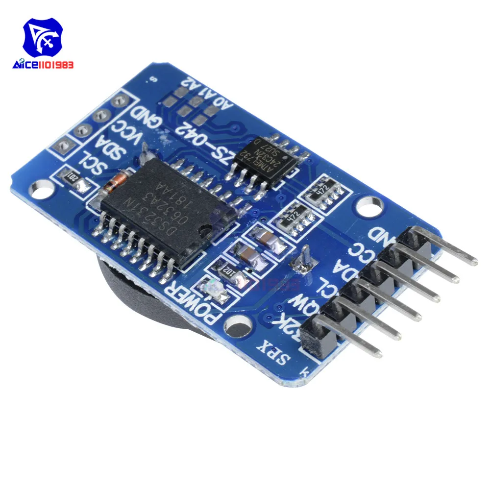 diymore DS3231 AT24C32 IIC High Precision RTC Real Time Clock Memory Module for Arduino without Battery image 6