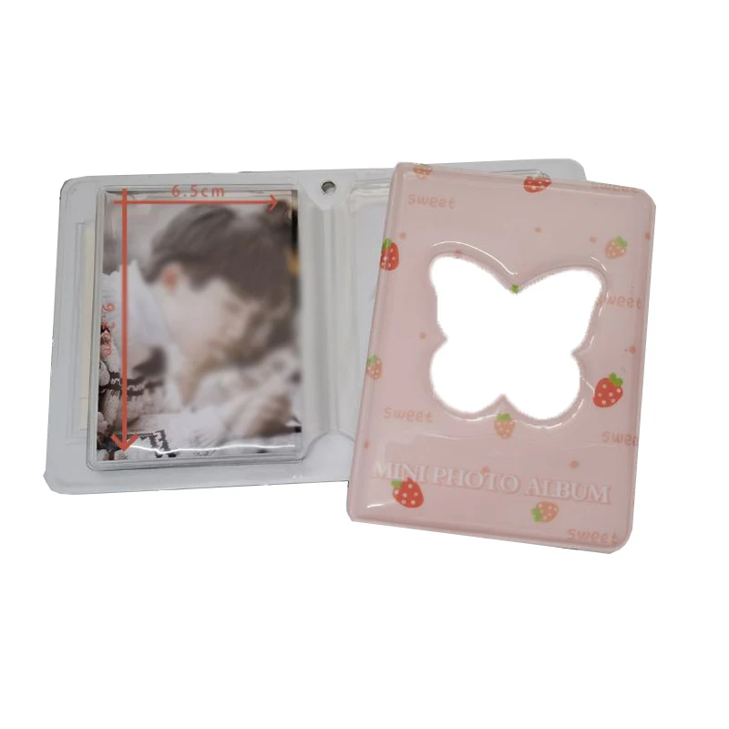 3 Inch Ins Card Binder Photo Album Butterfly Love Hollow 40 Pockets Name Card Book Photo Album Card Photocard Card ID Holder