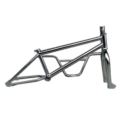 TAOZIK Bmx Crmo 4130 Steel Frame Fork Handlebar Mid Bb Flatland Bmx Frame Set