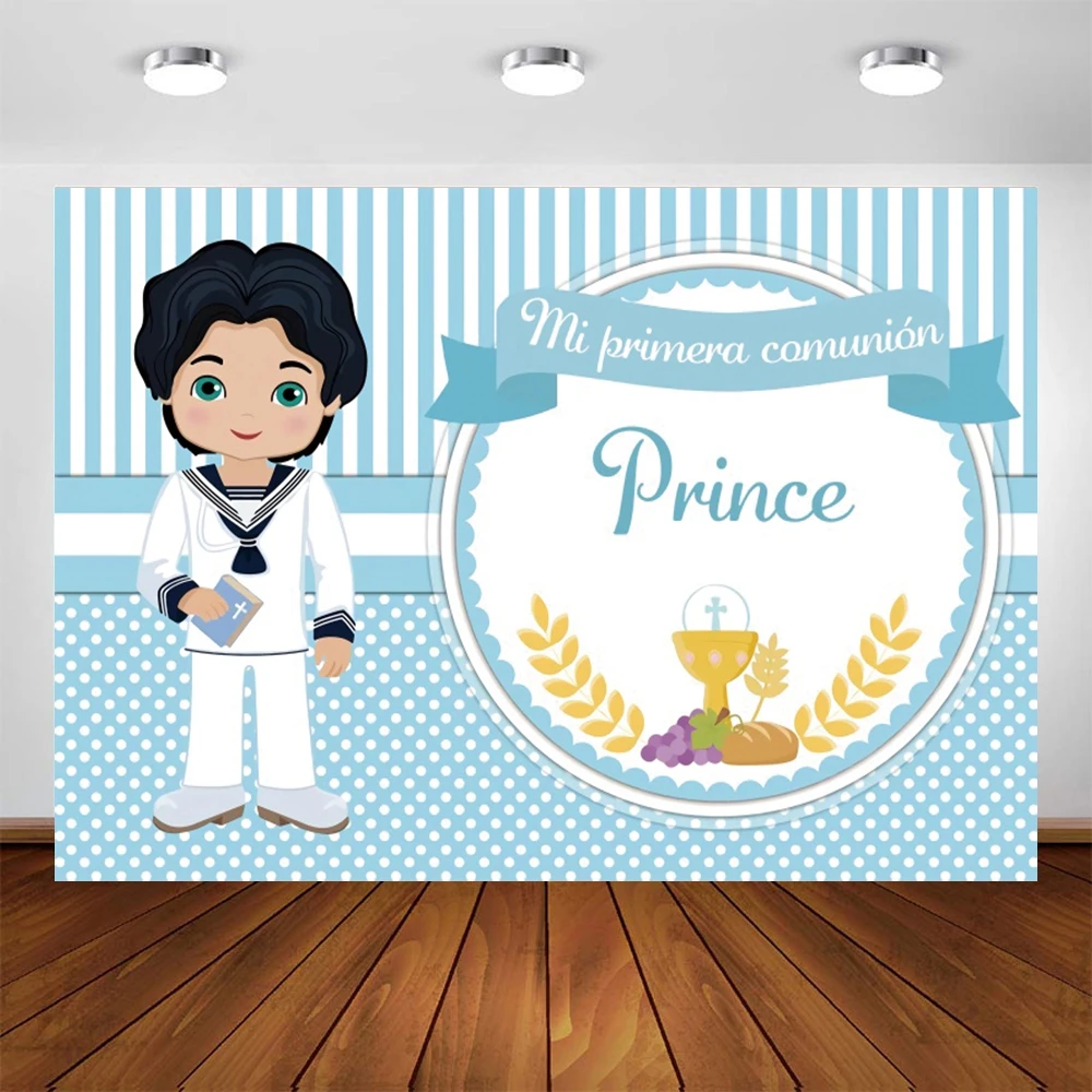 Yeele Photocall Baby Boy First Communion Backdrop Bible God Bless Party Decor Photography Background Photo Studio Photographic