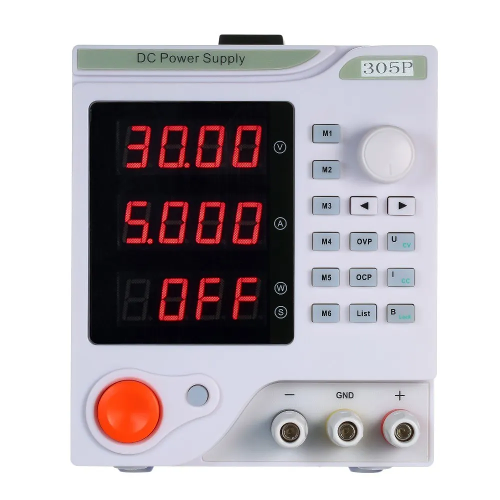 

4 Digits Display LED Programmable DC Power Supply High Precision Variable Adjustable 0-30V 0-5A DC Switching Power Supply Digita