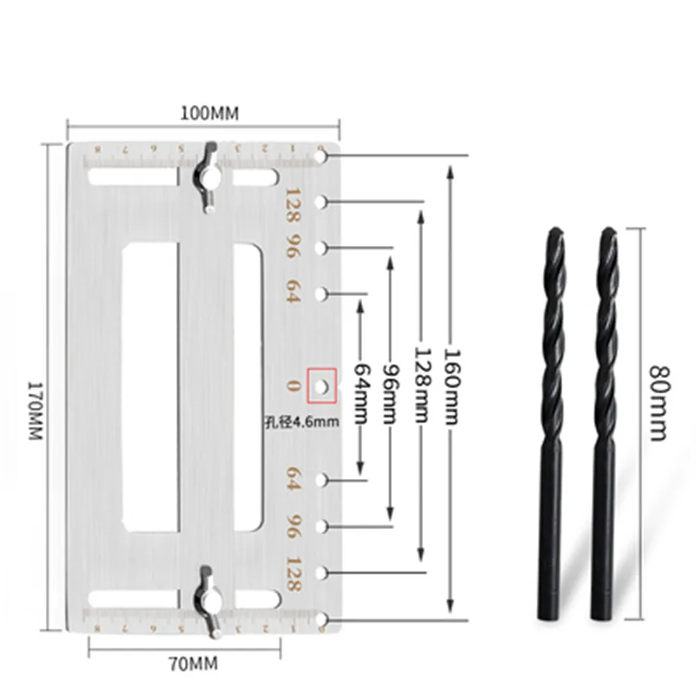 

Carpentry Handle Locator Cabinet Door Handle Punching Installation Locator High-Precision Door Handle Punching Artifact