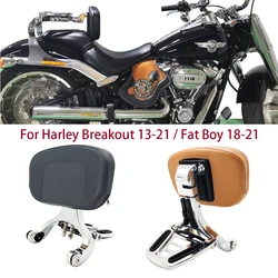 Motorcycle Multi-Purpose Driver Passenger Backrest For Harley Softail Fat Boy FLFBS FLFB 2018-2021 Breakout FXBRS 2013-2021