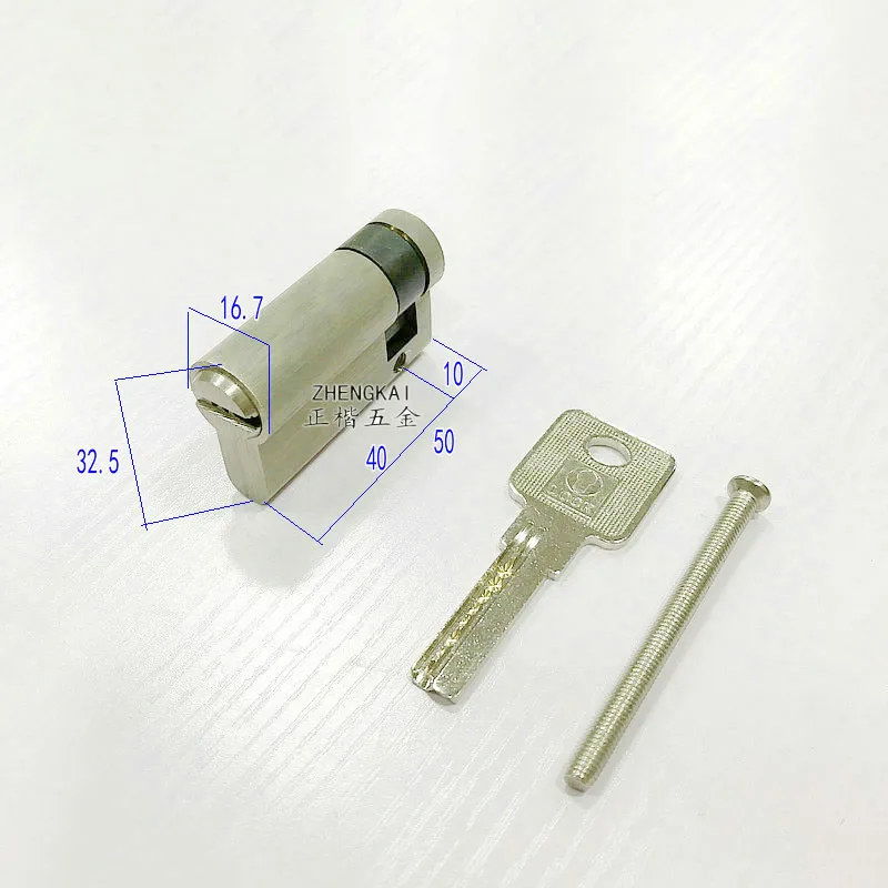 Custom Same Master Key Open Door Cylinder  Security  Copper  Lock Cylinder  Fire Protection Pipe In Machine Room