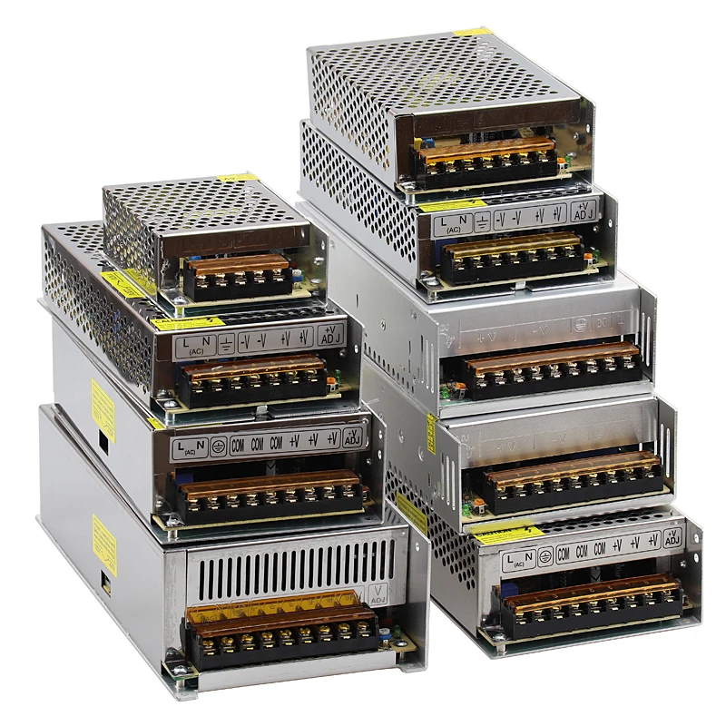 JUNEFOR Switching Power Supply Light Transformer 110V/220V to 12V Power Adapter Supply Led Regulated Power Supply