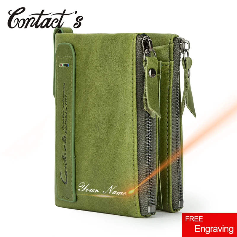 Contact's Name Engraving Genuine Leather Women Wallet Fashion Coin Purse Pocket Small Money Bag Leather Mini Wallets for Ladies