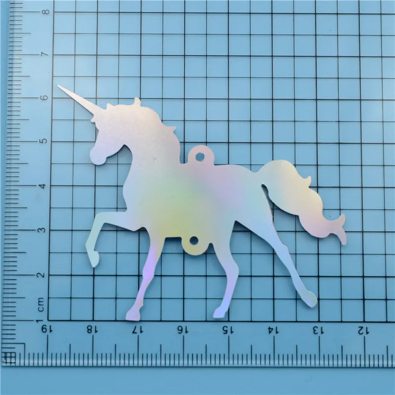 500G/Lot Holo 40*70mm Large Unicorn Shape Loose sequins diy handmade level stage performances Garments Sewing Accessories