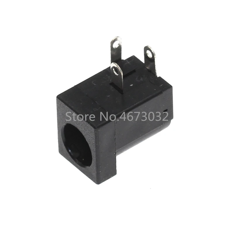 20Pcs DC-005 DC power socket 5.5*2.1mm Round hole socket 3Pins 5.5x2.5mm Universal power socket DC005