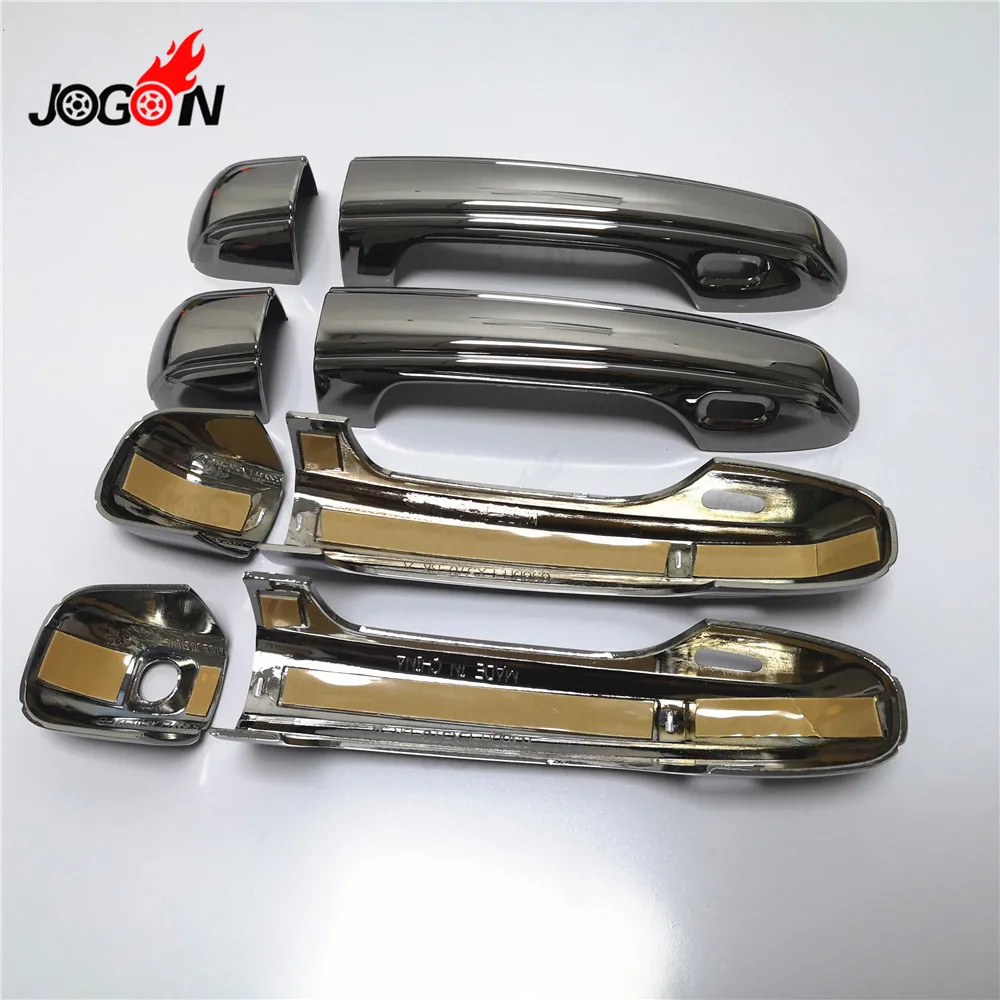 8pcs Advanced plating material  Black titanium  Door Handle Cover Trim For Lexus LX570 LX 570 2016 2017 2018 Facelift