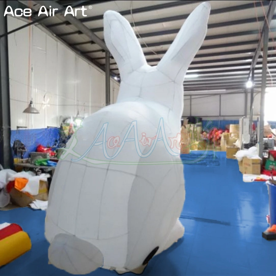 2022 Inexpensive Inflatable Giant Easter Bunny Model With Lights,  For Easter Outdoor Big Event Square Lawn Display Props