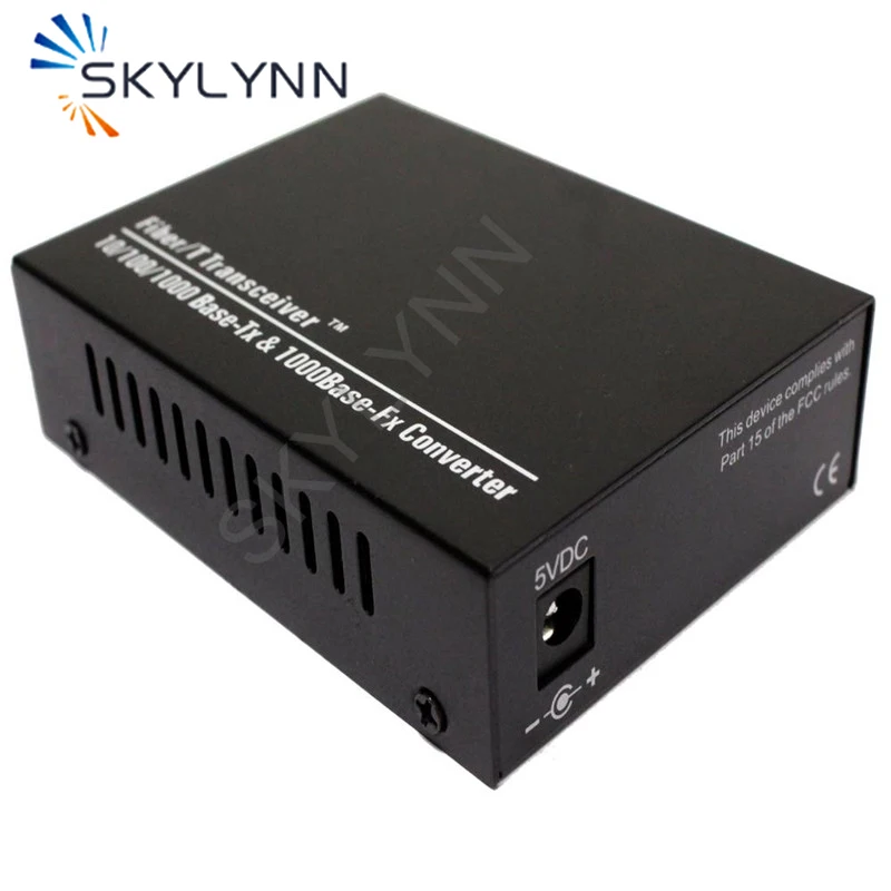 Optical Fiber Media Converter With SFP 1000 Mbps 1000Base-FX Multimode LC to 1000Base-TX RJ45 at 550 Meter of 850nm Wavelength