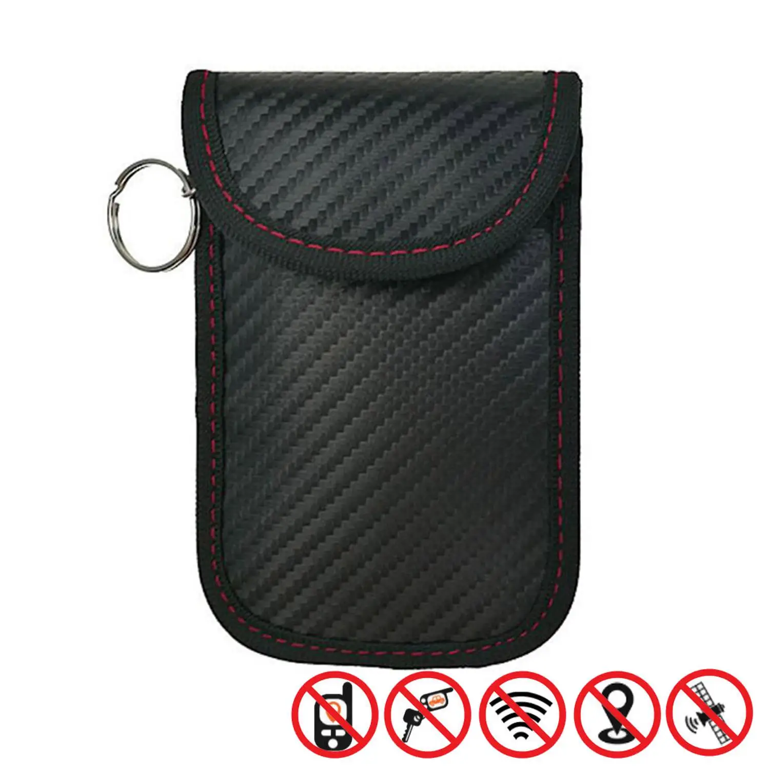 Mini Car Faraday Bag Signal Guard Blocker single layer/dual layer  PU Leather Keyless RFID Bag Signals Blocking Pouch