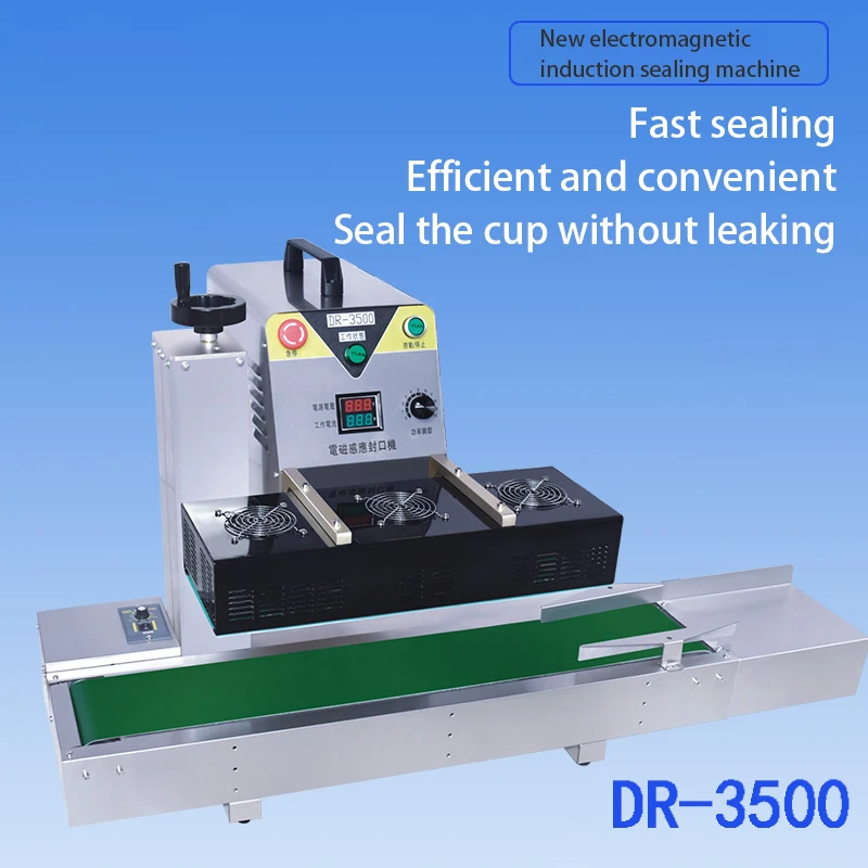 DR-3500 Type Automatic Electromagnetic Induction Sealing Machine Fast Aluminum Foil Sealing Medicine Bottle Food Sealing Machine