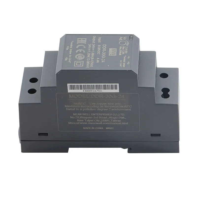 MEAN WELL DDR-30 Series 5V 12V 15V 24V meanwell 30W 9~36V 18~75V Input Din Rail Type DC-DC Converter