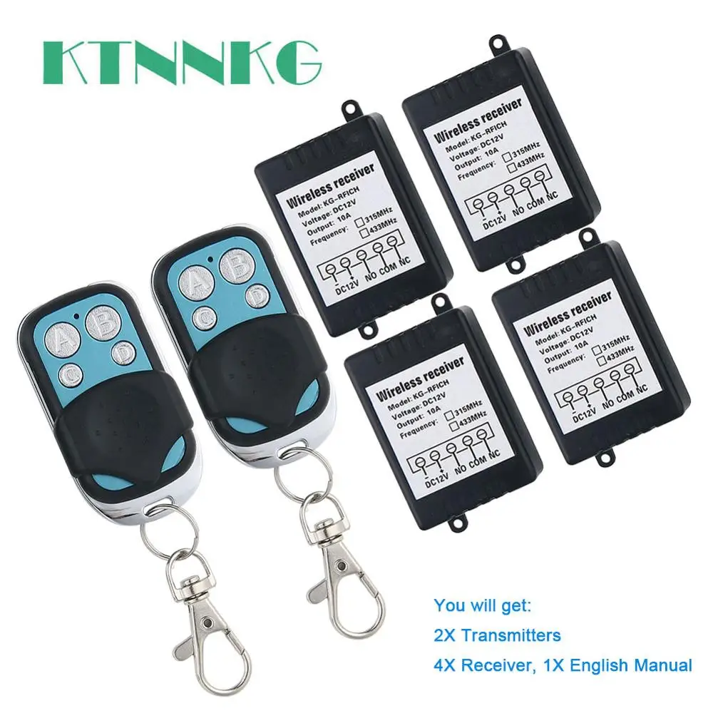 

Универсальный одноканальный релейный модуль, 433 МГц, 12 В постоянного тока, беспроводной Радиочастотный переключатель, приемник + передатчик дистанционного управления, Комплект «сделай сам»