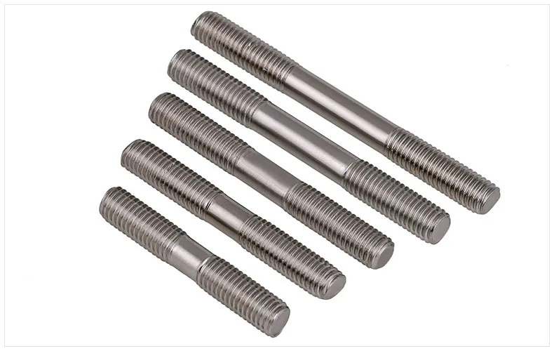 

GB901 304 stainless steel screws double-headed screw rods studs M3 M4 M5 M6 Bolts double-headed screws teeth