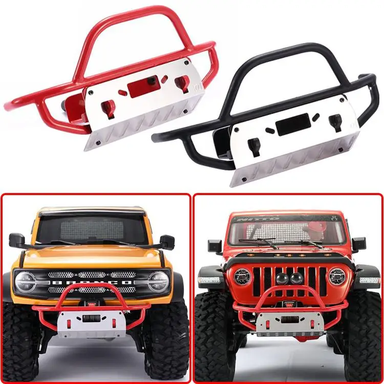 Metal Front And Rear Body Bumper Protection A For Traxxas Trx4 Bronco Mounts Rc Car Upgrade Accessories Carro De Control Remoto