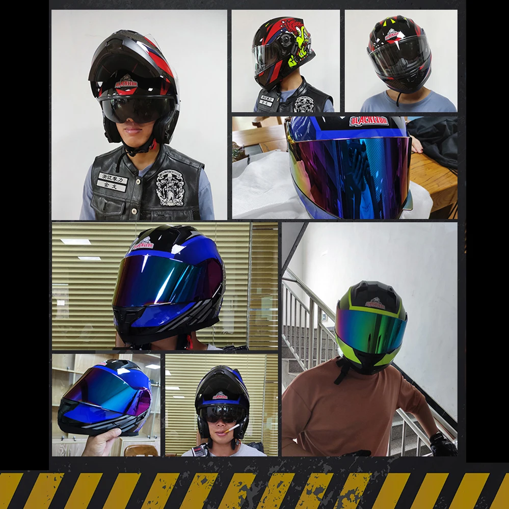 High Quality Scorpion Casco Moto Motorcycle Helmet Open Face Full Face Modular Safety Double Lens Helmet Man Women Dot Approved