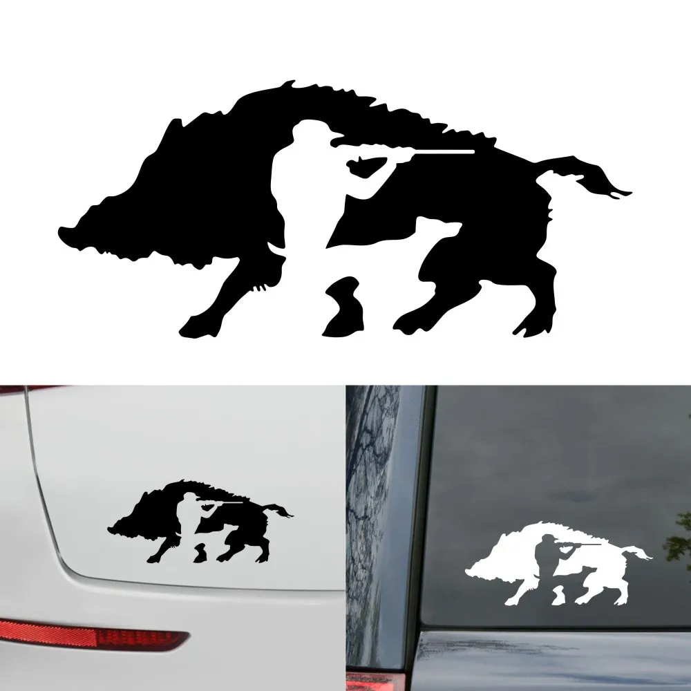 Doordash Creative Car Stickers Hunting Wild Boar Applique Fashion Automobile Motorcycle Accessories DIY Decal Car Stickers