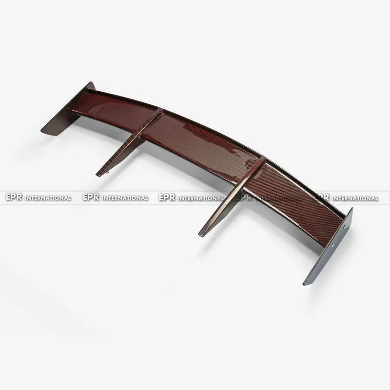 For Mini Cooper S F56 (S Only) RK Style Red Carbon Fiber Rear Spoiler Glossy Finish Roof Wing Fibre Splitter Lip Kit Trim Part