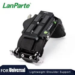 Lanparte Lightweight Quick Release Shoudlder Support with Manfrotto 501 Plate, Soft Shoulder Pad and DLSR Camera Accessores