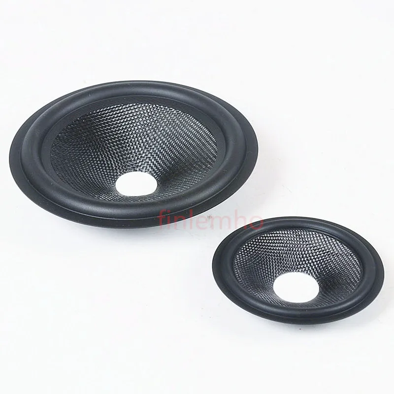 1PC Speaker Woofer Glass Fiber Cone 4/5/6.5/8 Inch Rubber Surround With Dust Cap Repair Kit For Home Theater Studio DIY System