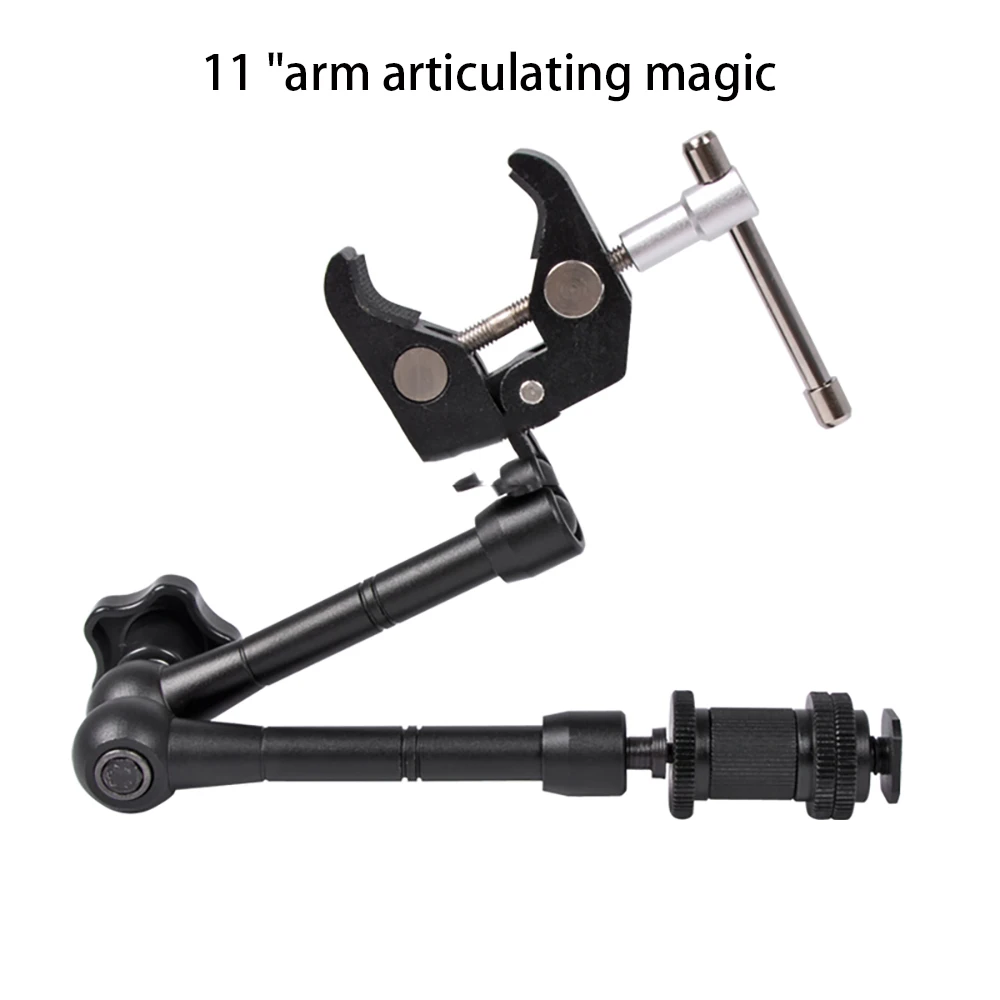 Magia regolabile Articolato Arm Super Clamp 11 pollici per Monitor Della Fotocamera DSLR HA CONDOTTO LA Luce di Montaggio A CRISTALLI LIQUIDI di Video Flash Della Fotocamera