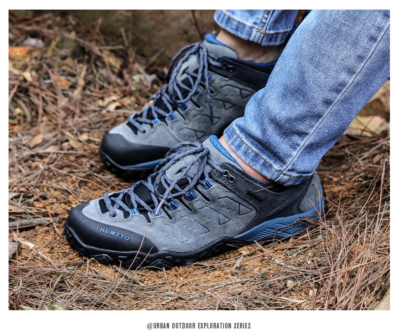 Humtto Rutschfeste Outdoor-Wanderschuhe für Herren, atmungsaktive Kletterschuhe für Damen, Sport-Sneaker, Trekking- und Jagdstiefel, Tourismus- und taktische Schuhe – Detail 8