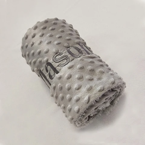 Gepersonaliseerde babydeken met naam voor pasgeboren jongens en meisjes Aangepaste Minky Fleece peuter wieg kinderwagen deken verjaardagscadeau